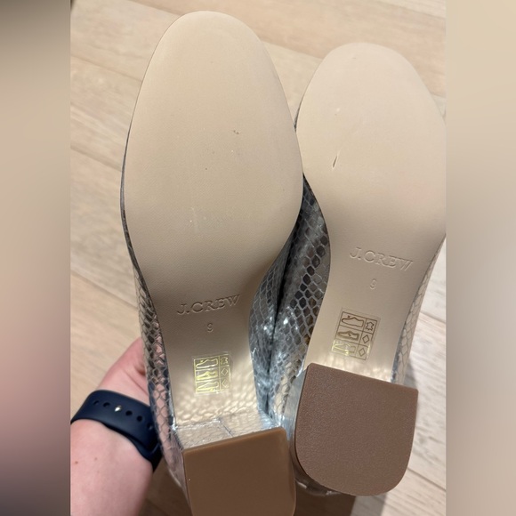 J. Crew NIB Metallic Silver Evie Ballet Pumps - Picture 3 of 5